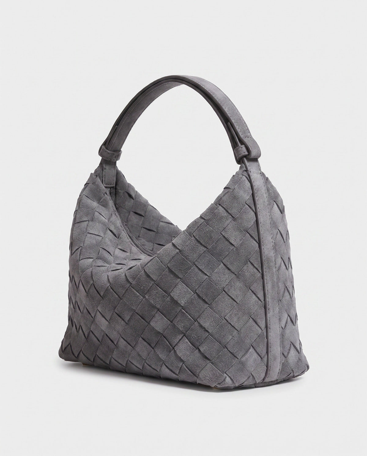 Kiyomi Woven Mini Hobo in Grey