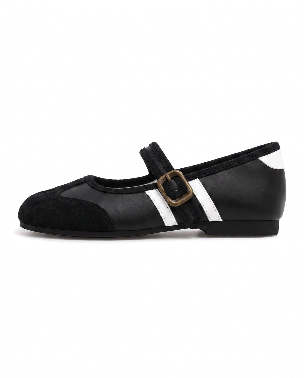 Akari Tabi Two-Tone Mary Jane in Black