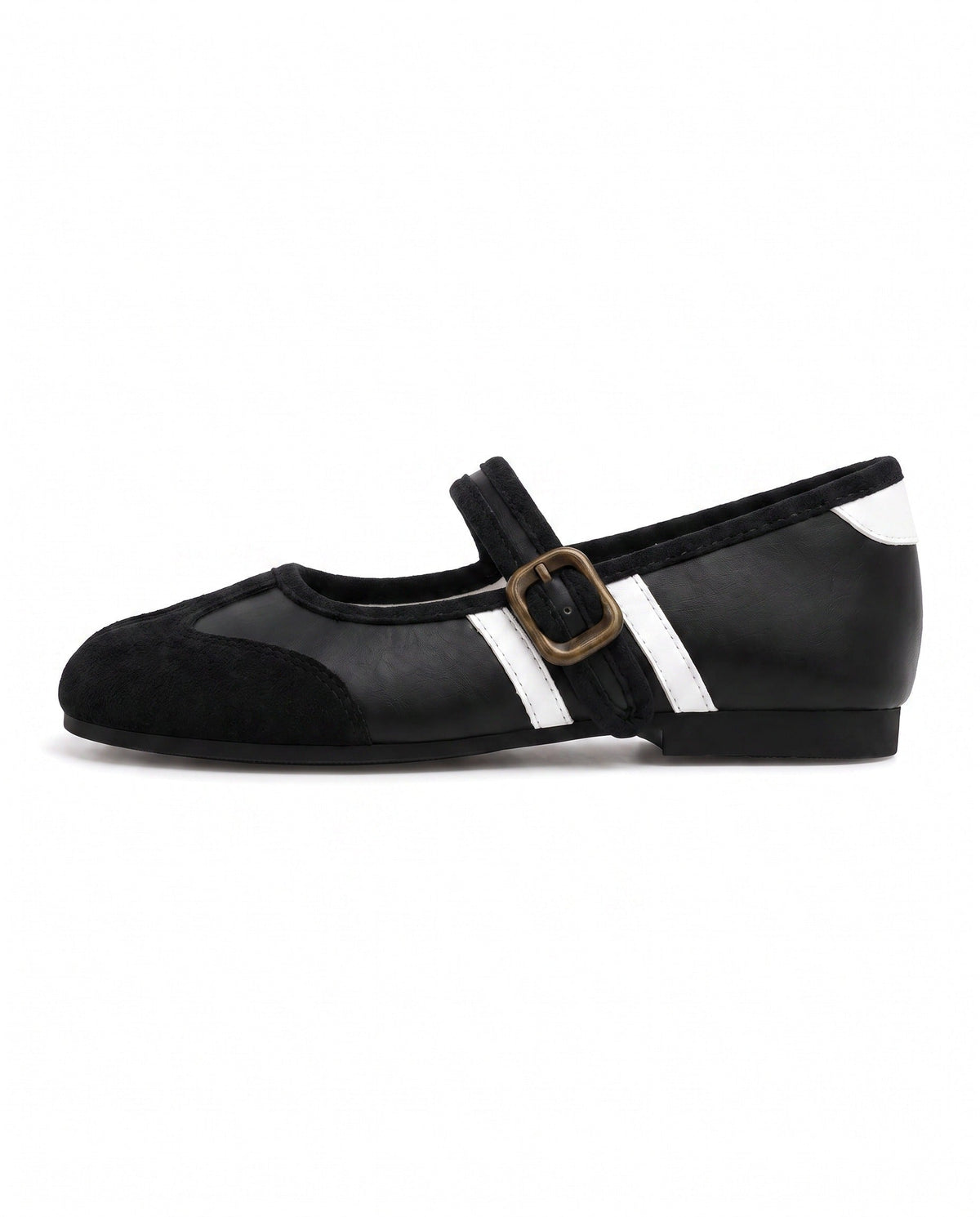 Akari Tabi Two-Tone Mary Jane in Black