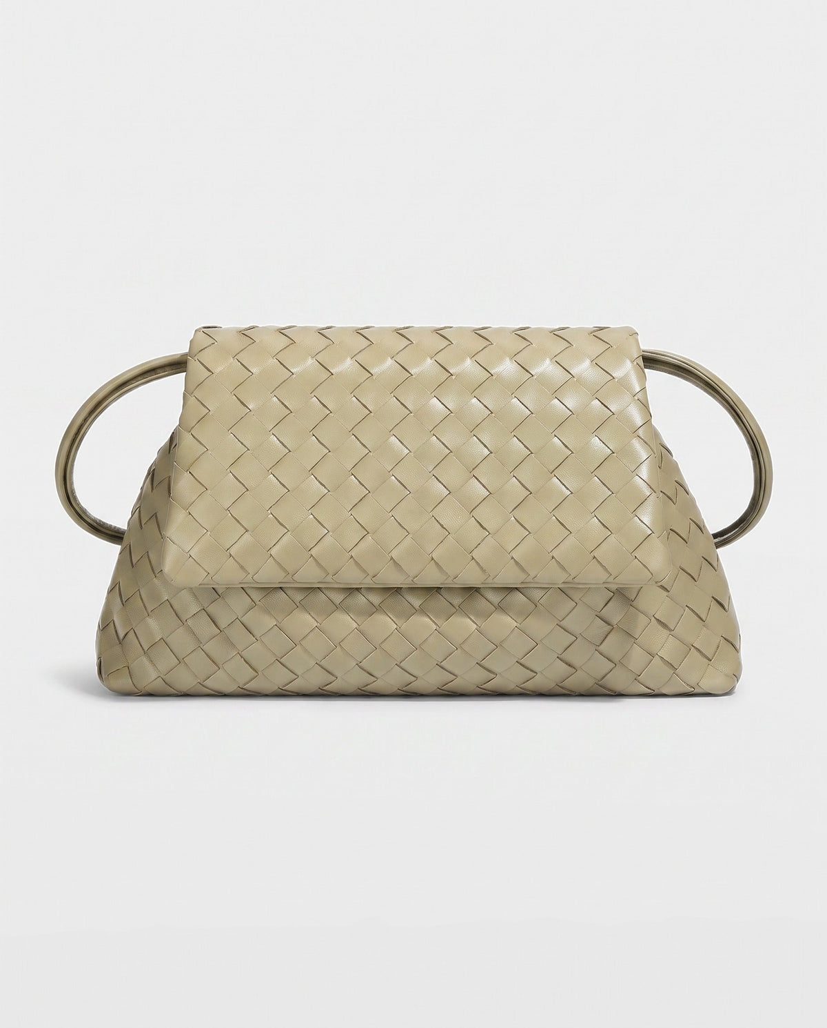 Yayoi Ring-Handle Bag in Sage