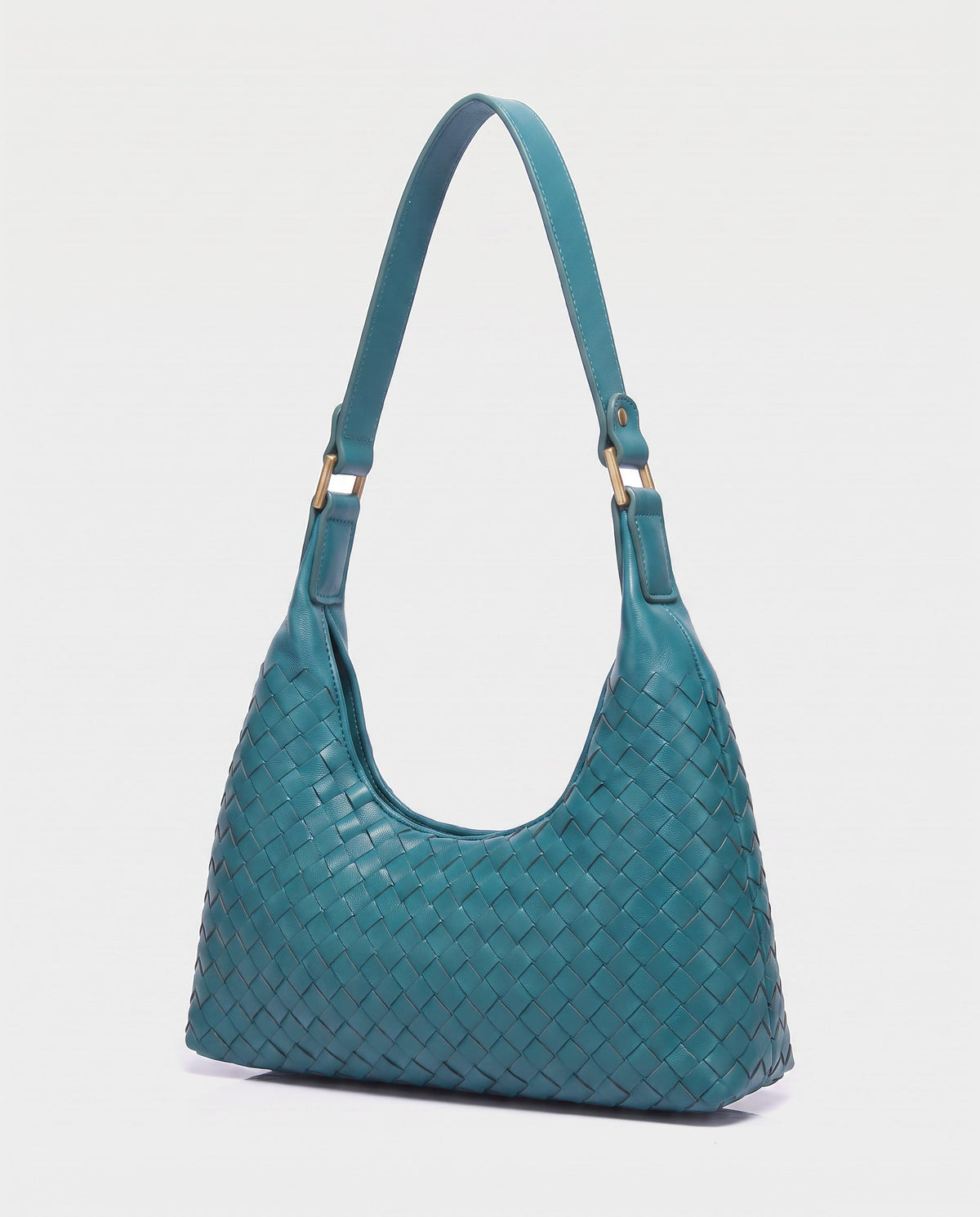 Seri Woven Shoulder Bag in Teal