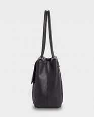 Riko Flap Shoulder Bag in Black