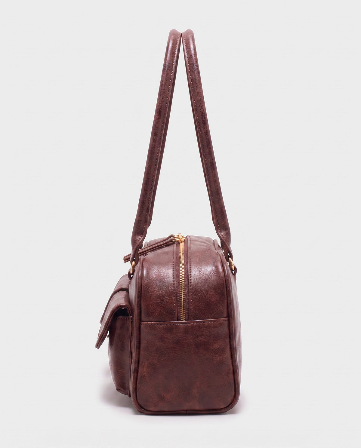 Nanami Bowler Bag in Oxblood