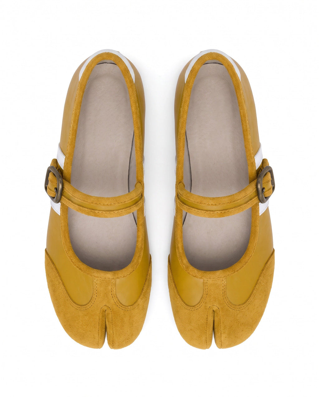 Akari Tabi Two-Tone Mary Jane in Yellow