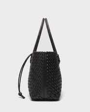 Rei Woven East-West Tote in Black