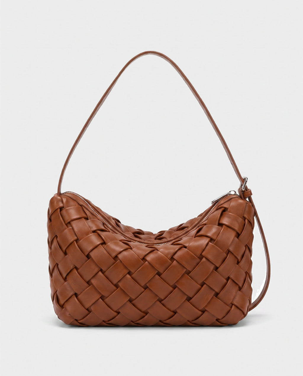 Umi Woven Slouch Hobo in Cognac