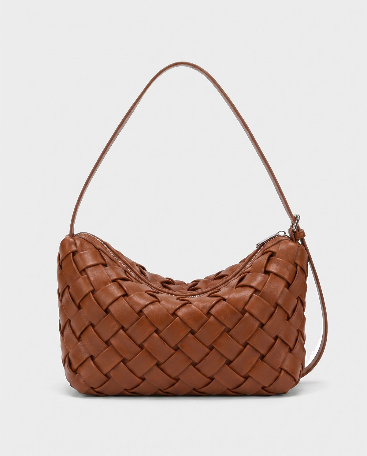 Umi Woven Slouch Hobo in Cognac