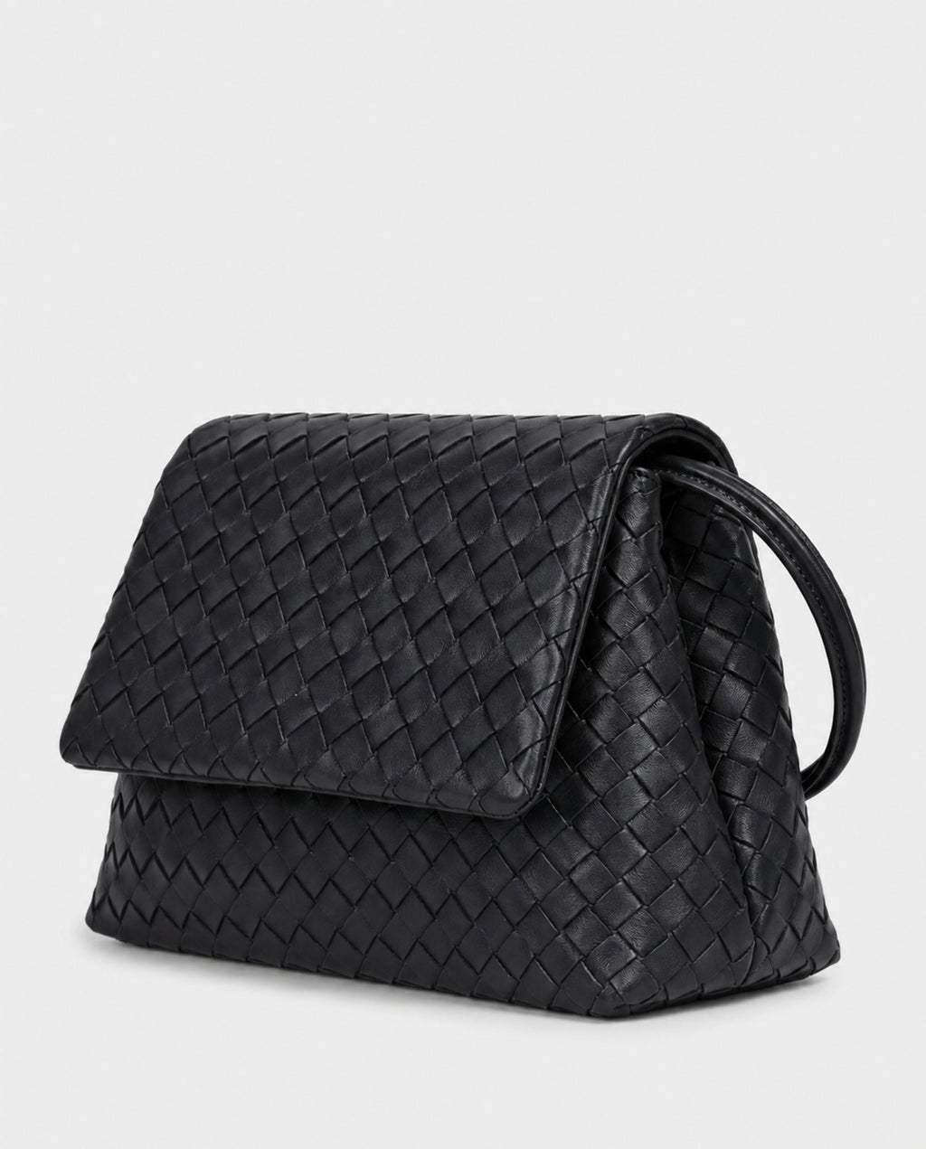 Yayoi Ring-Handle Bag in Black