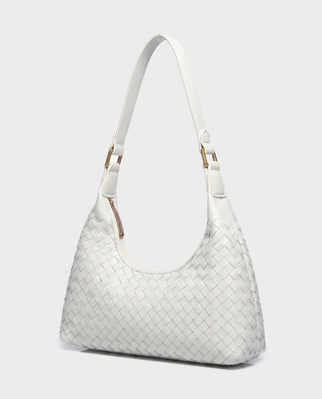 Seri Woven Shoulder Bag in White