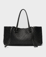Rei Woven East-West Tote in Black - view 1