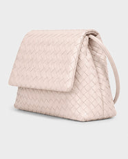 Yayoi Ring-Handle Bag in Cream