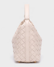Kiyomi Woven Mini Hobo in Cream