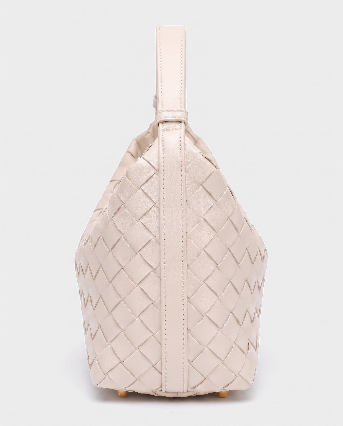 Kiyomi Woven Mini Hobo in Cream