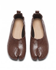 Sora Tabi Low-Heel Flat in Brown