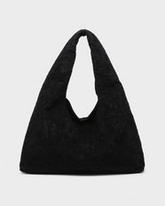 Shiori Woven Slouch Bag in Black