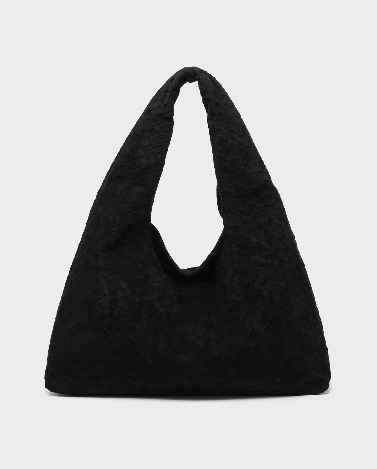 Shiori Woven Slouch Bag in Black
