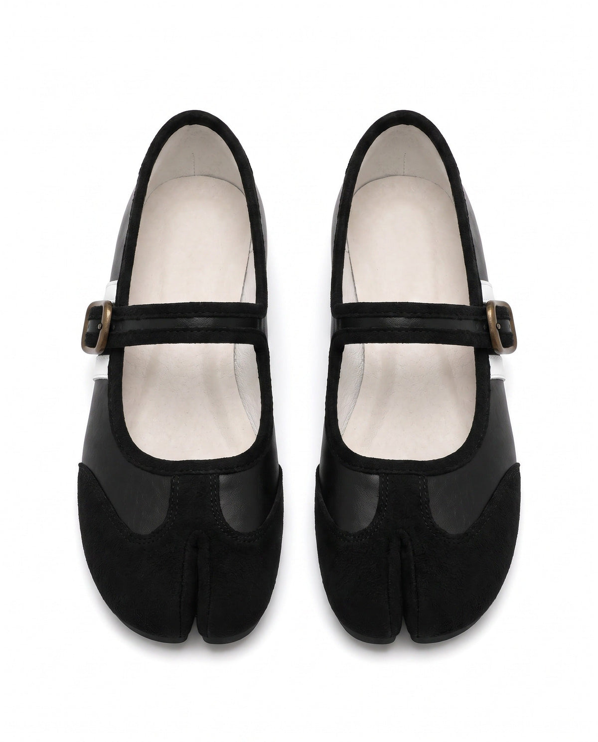 Akari Tabi Two-Tone Mary Jane in Black