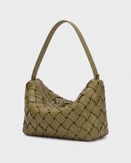 Umi Woven Slouch Hobo in Olive