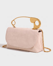 Sayo Safety-Pin Bag in Cream