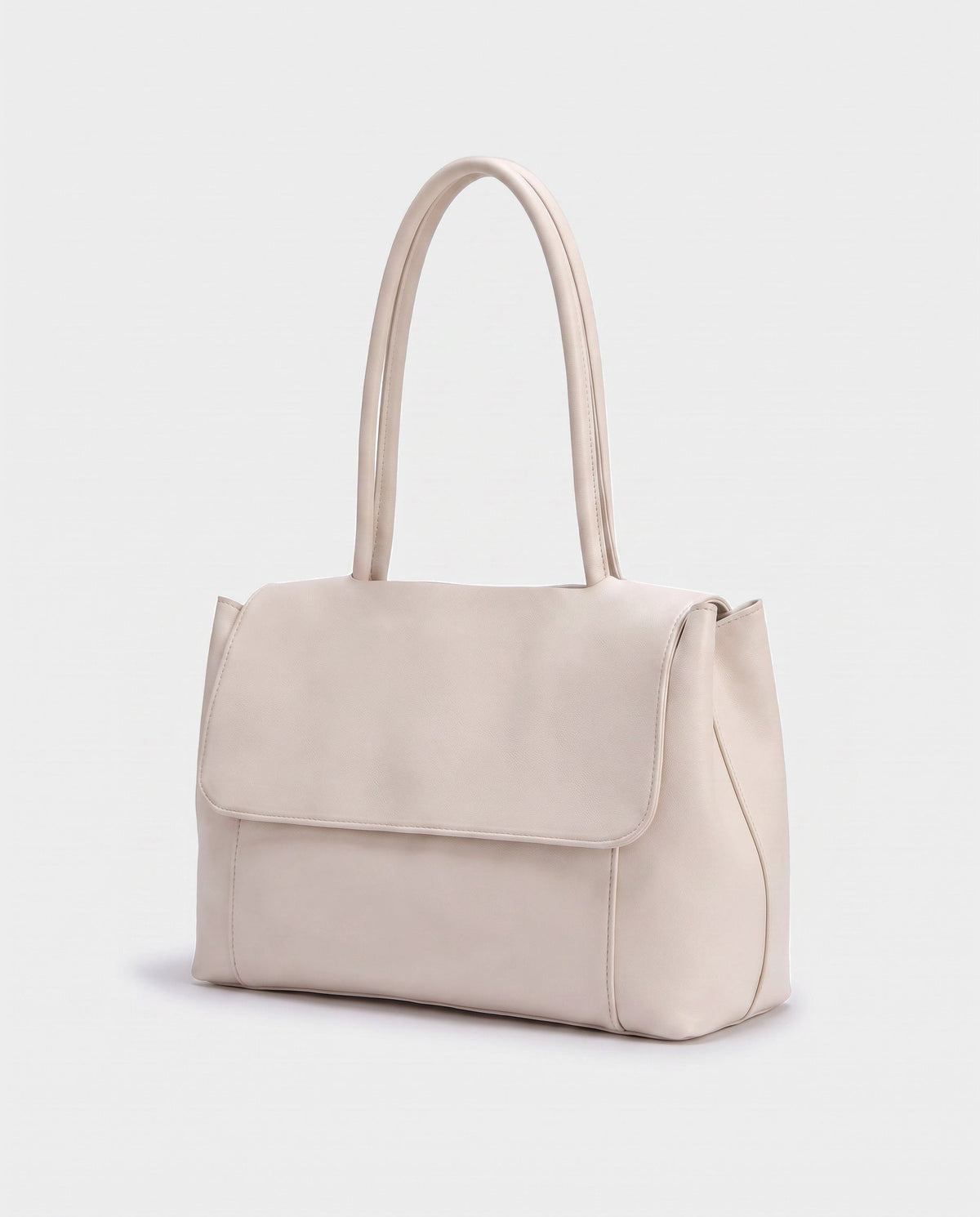 Riko Flap Shoulder Bag in Cream