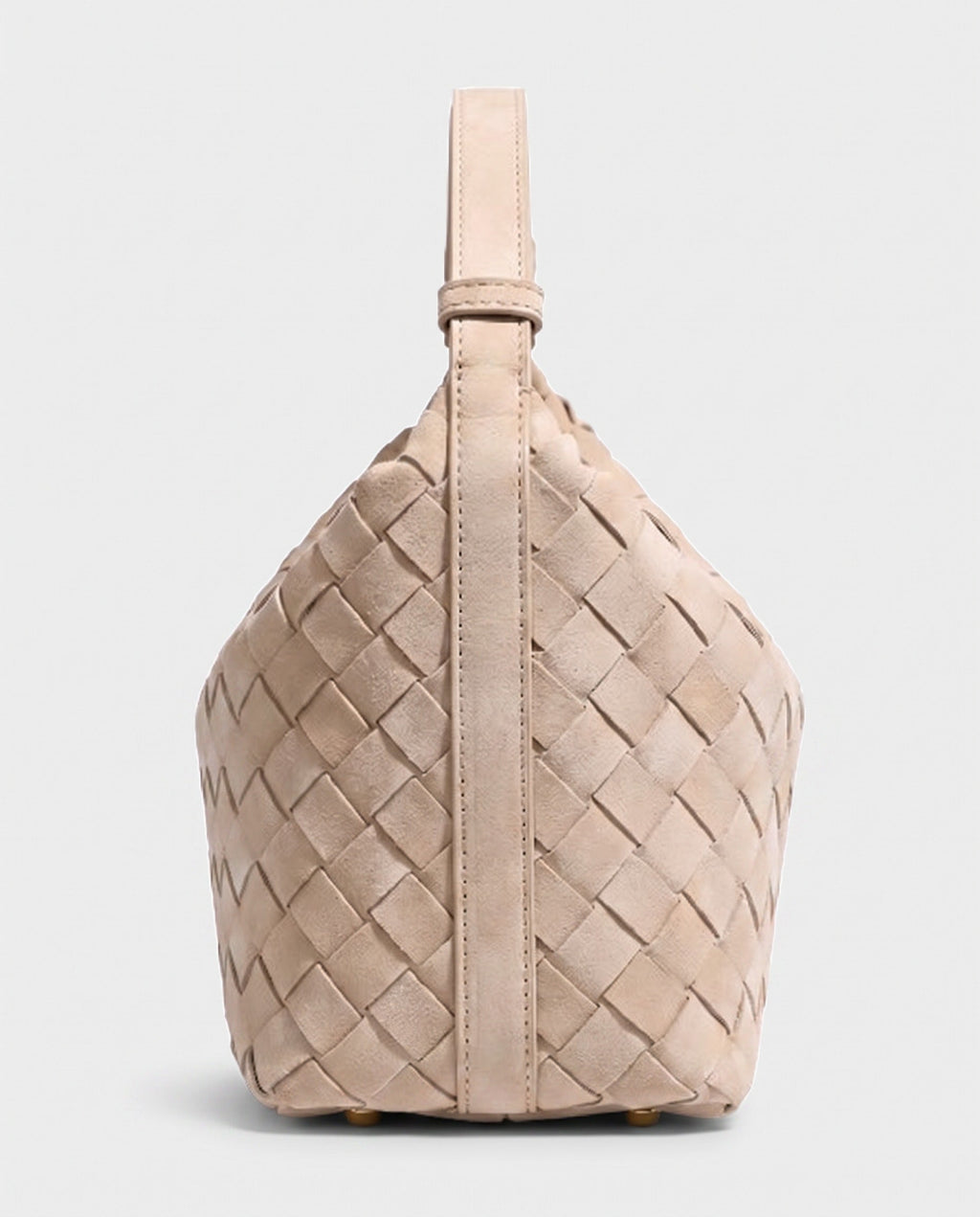 Kiyomi Woven Mini Hobo in Beige