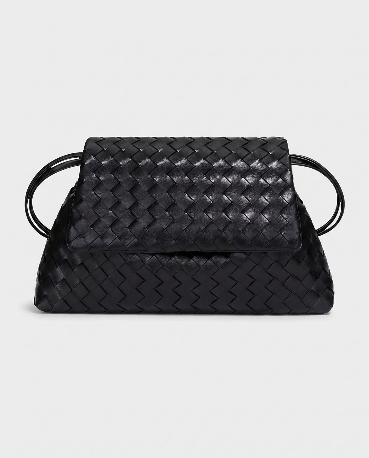 Yayoi Ring-Handle Bag in Black
