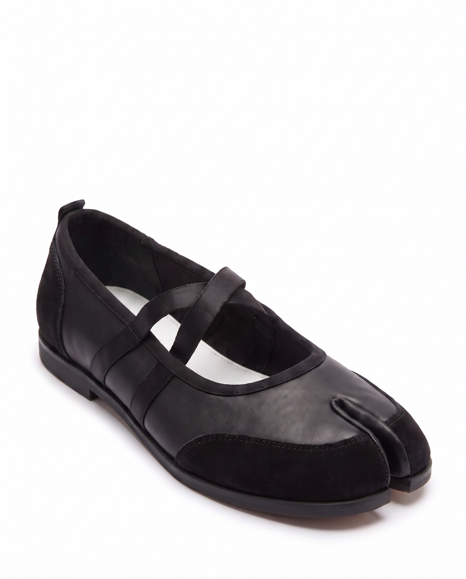 Sana Tabi Mary Jane in Black, threequarter