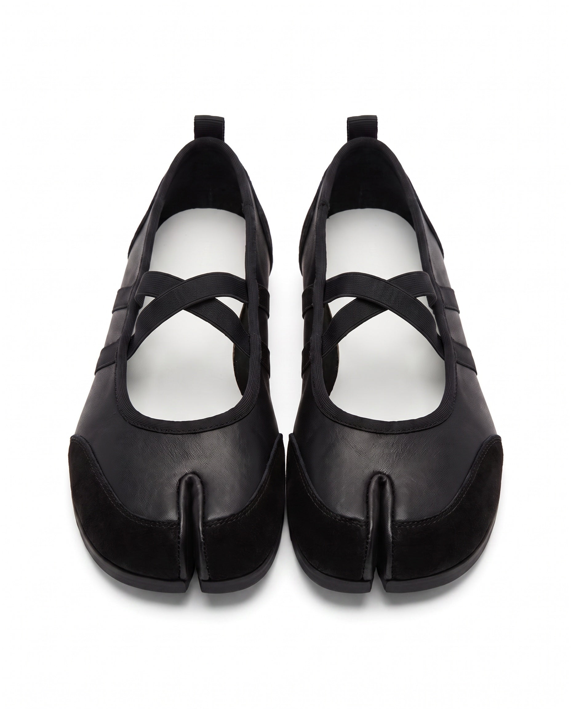 Sana Tabi Mary Jane in Black, frontpair