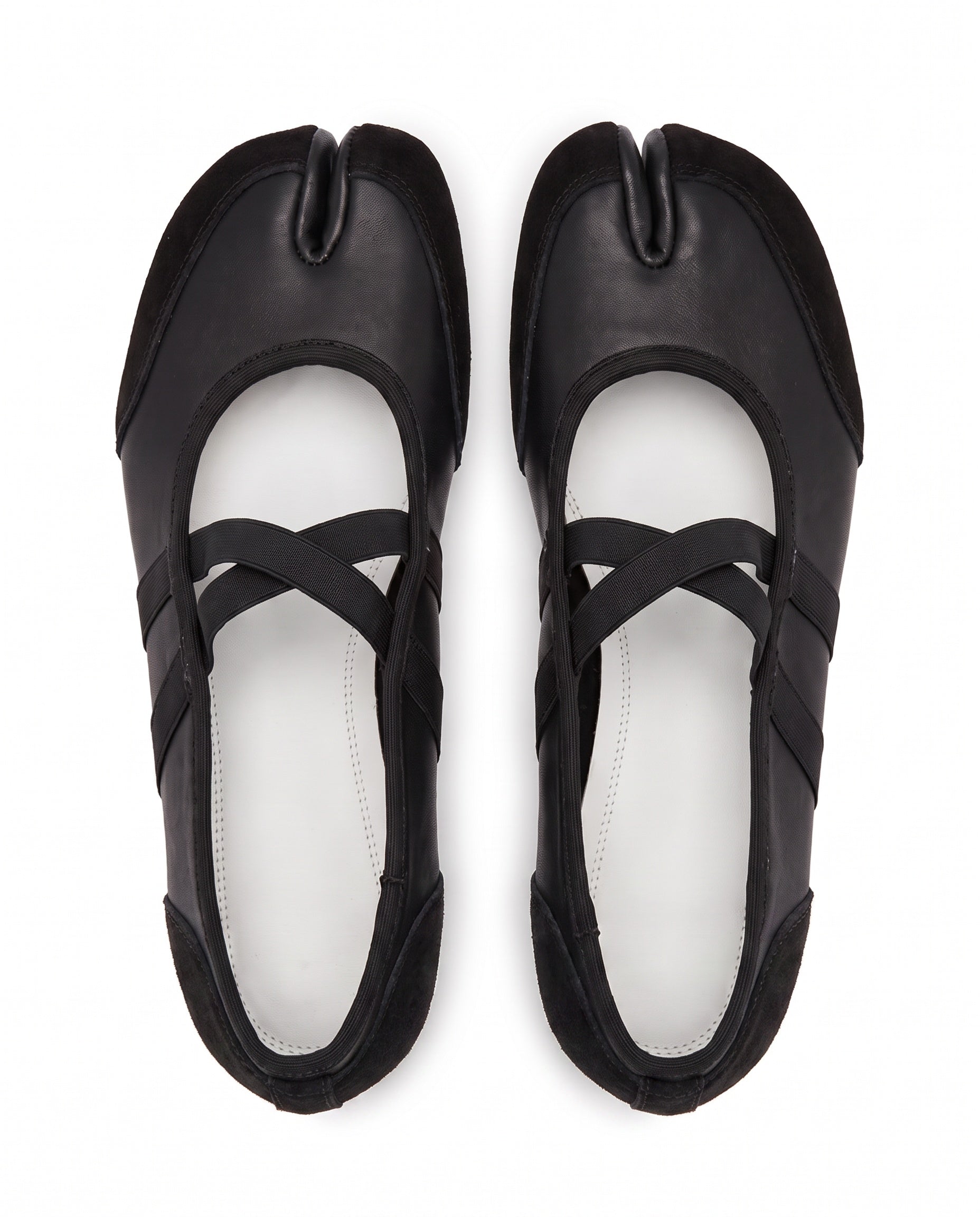 Sana Tabi Mary Jane in Black, topdown