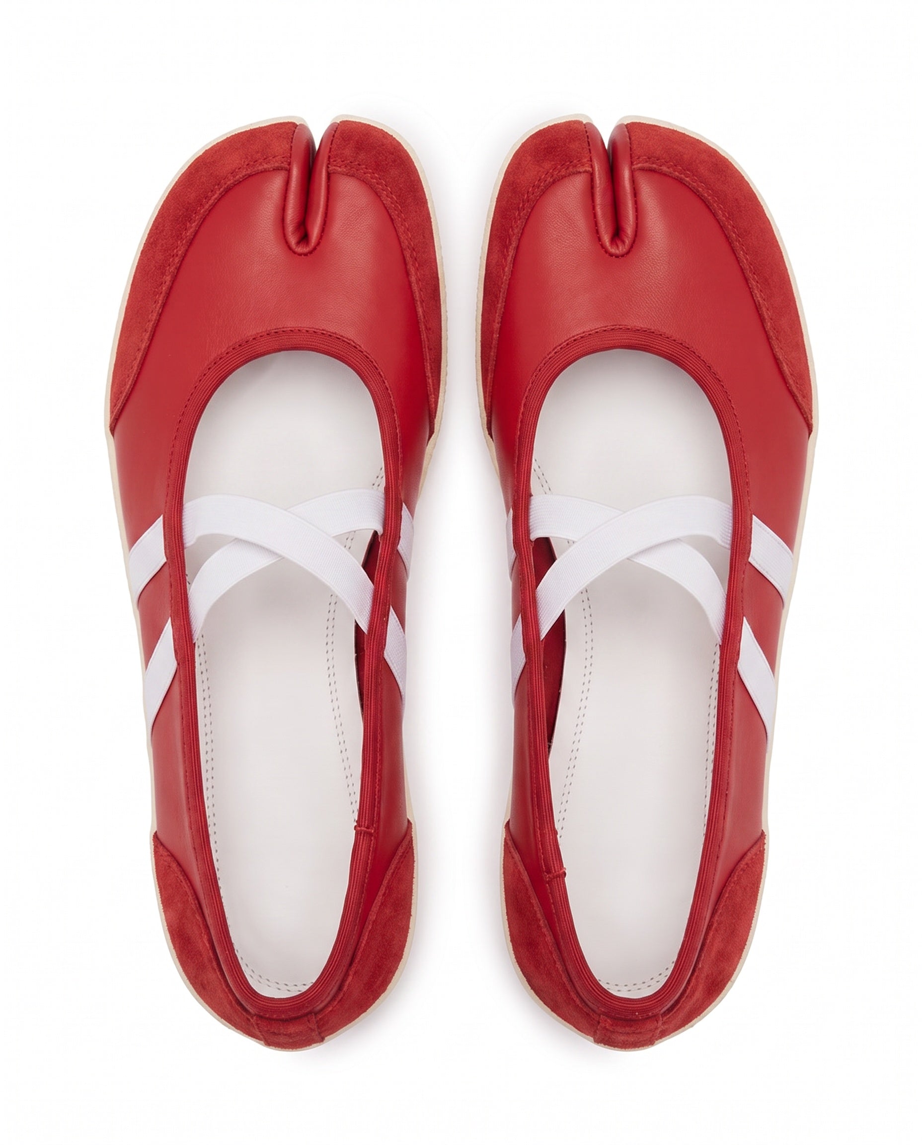 Sana Tabi Mary Jane in Crimson, topdown