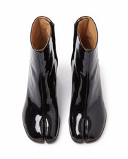 Ginza Tabi Ankle Boot in Black Patent