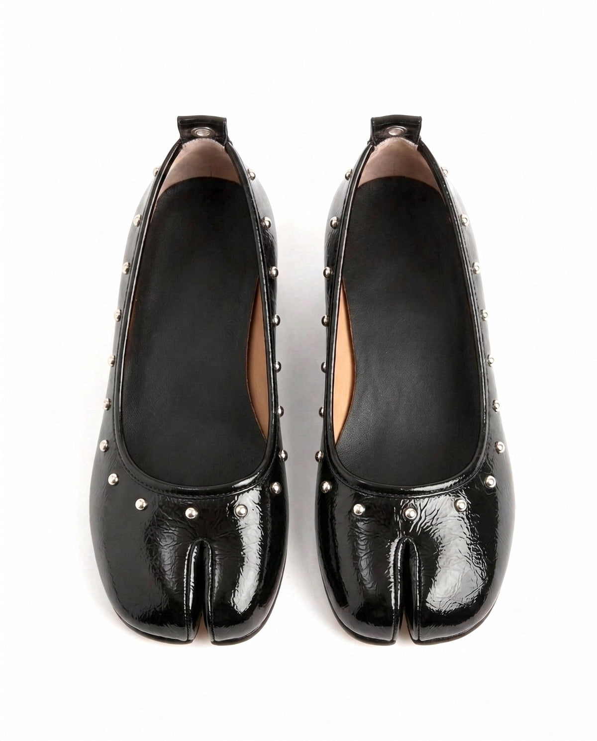 Tamaki Tabi Studded Ballerina in Black