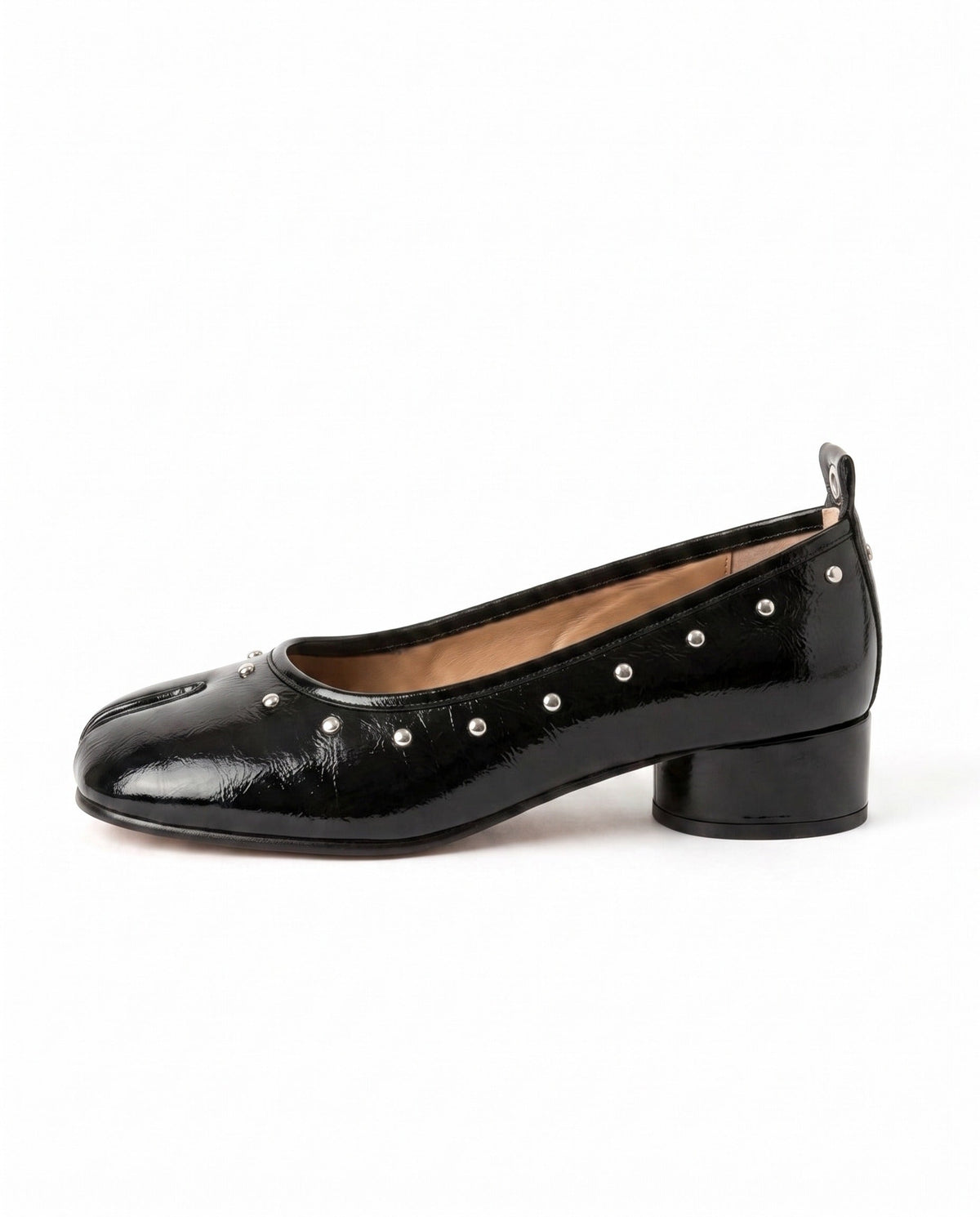 Tamaki Tabi Studded Ballerina in Black