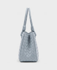 Tsubaki Woven Shoulder Tote in Powder Blue
