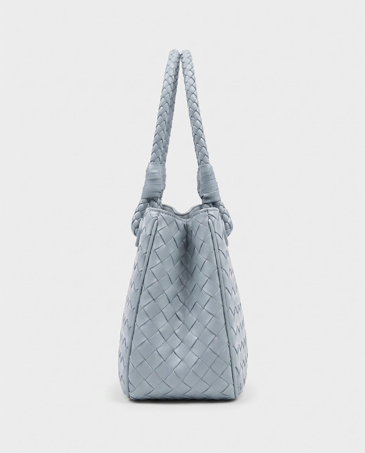 Tsubaki Woven Shoulder Tote in Powder Blue
