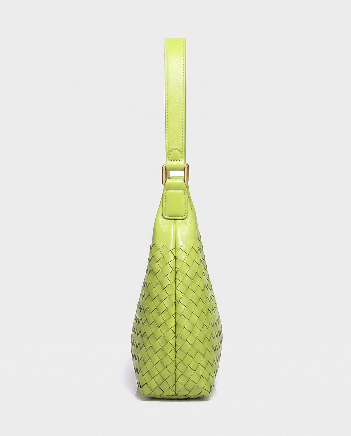 Seri Woven Shoulder Bag in Lime