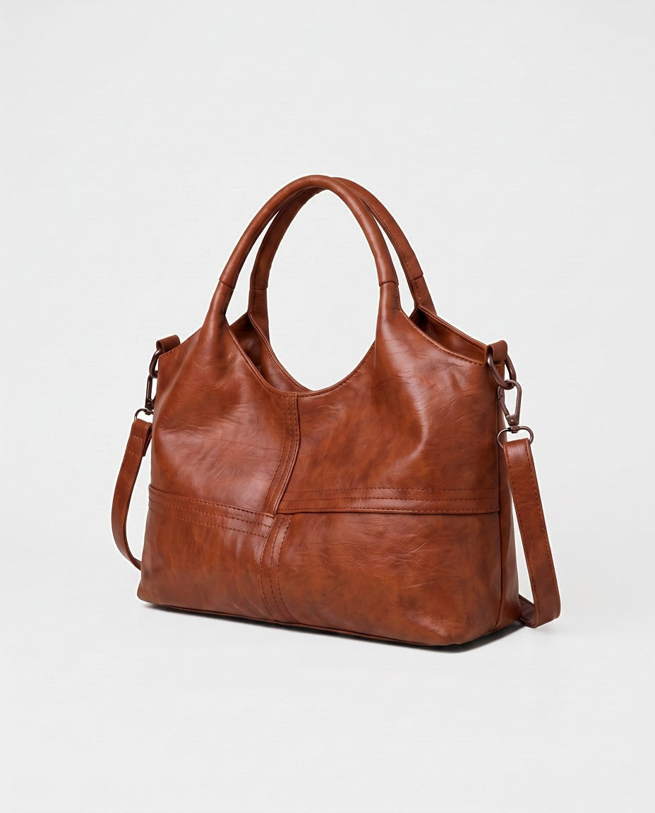 mia miyagami Izumi Slouchy Hobo in Cognac