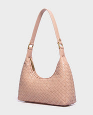 Seri Woven Shoulder Bag in Blush