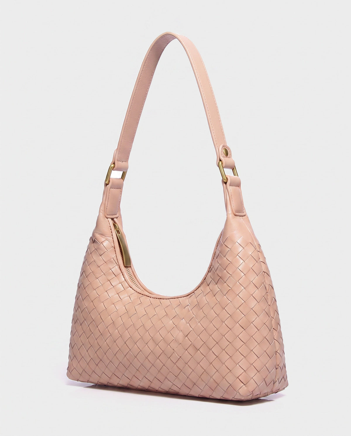 Seri Woven Shoulder Bag in Blush