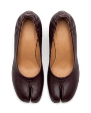 Asuka Tabi Block-Heel Pump in Brown