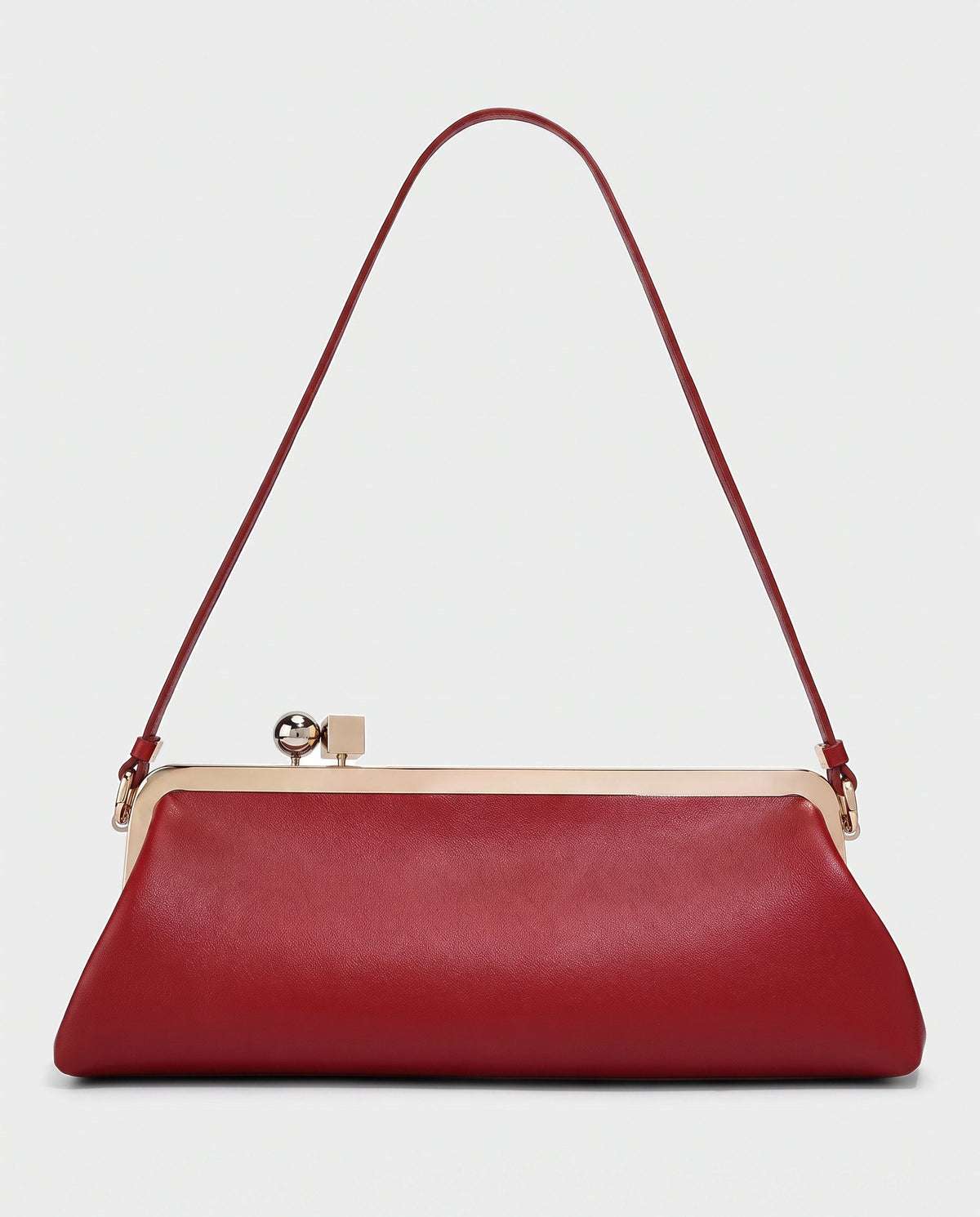 mia miyagami Chika Clasp-Frame Bag in Red