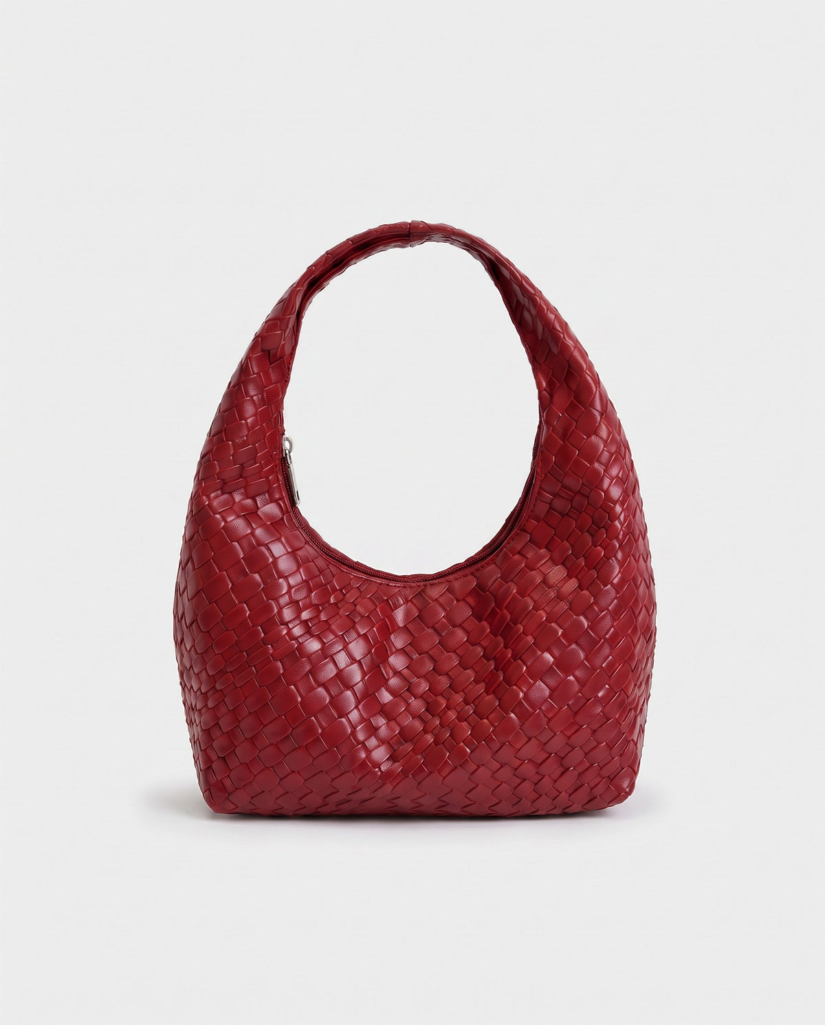 Miyu Woven Hobo in Red