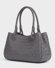 Tsubaki Woven Shoulder Tote in Steel Grey
