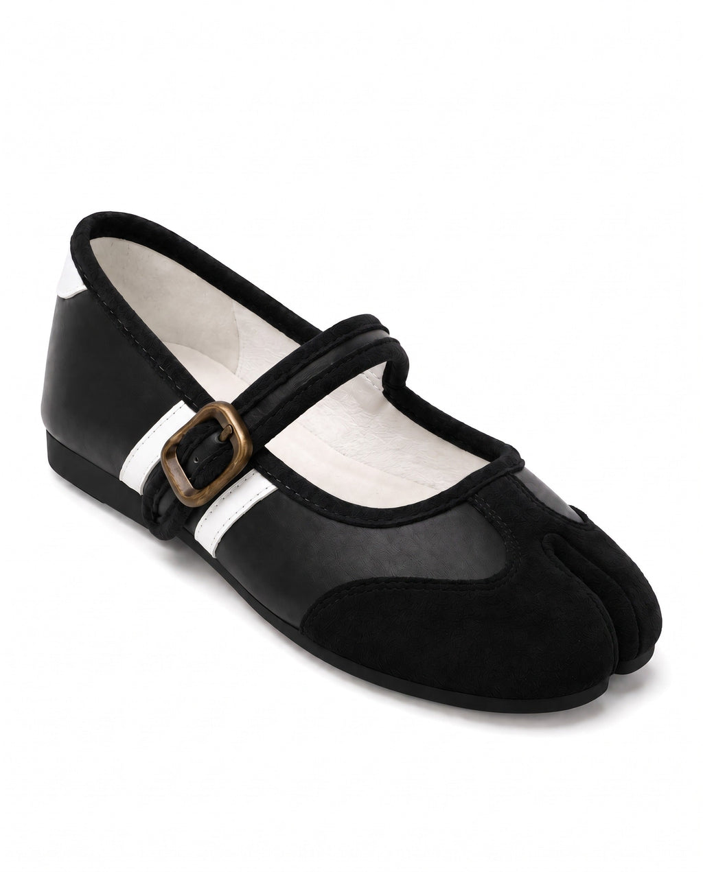 Akari Tabi Two-Tone Mary Jane in Black