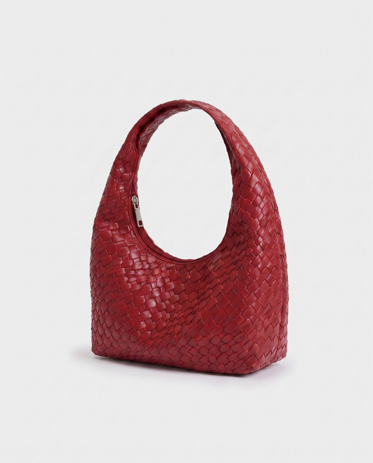 Miyu Woven Hobo in Red