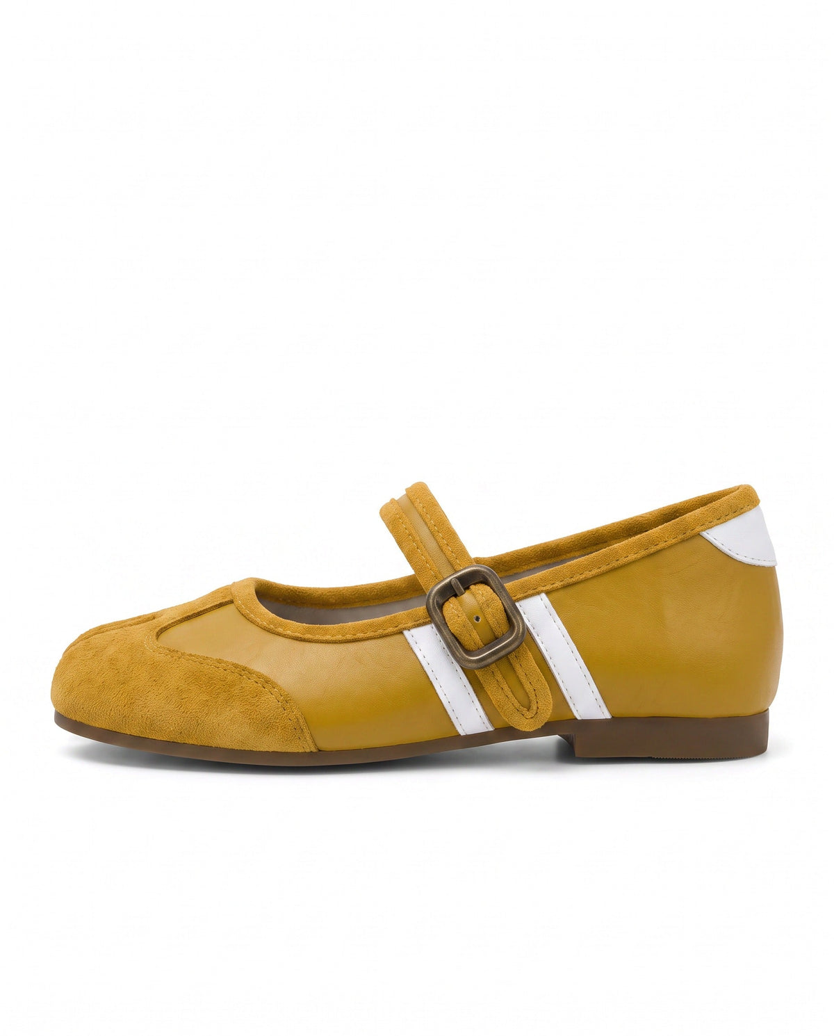 Akari Tabi Two-Tone Mary Jane in Yellow