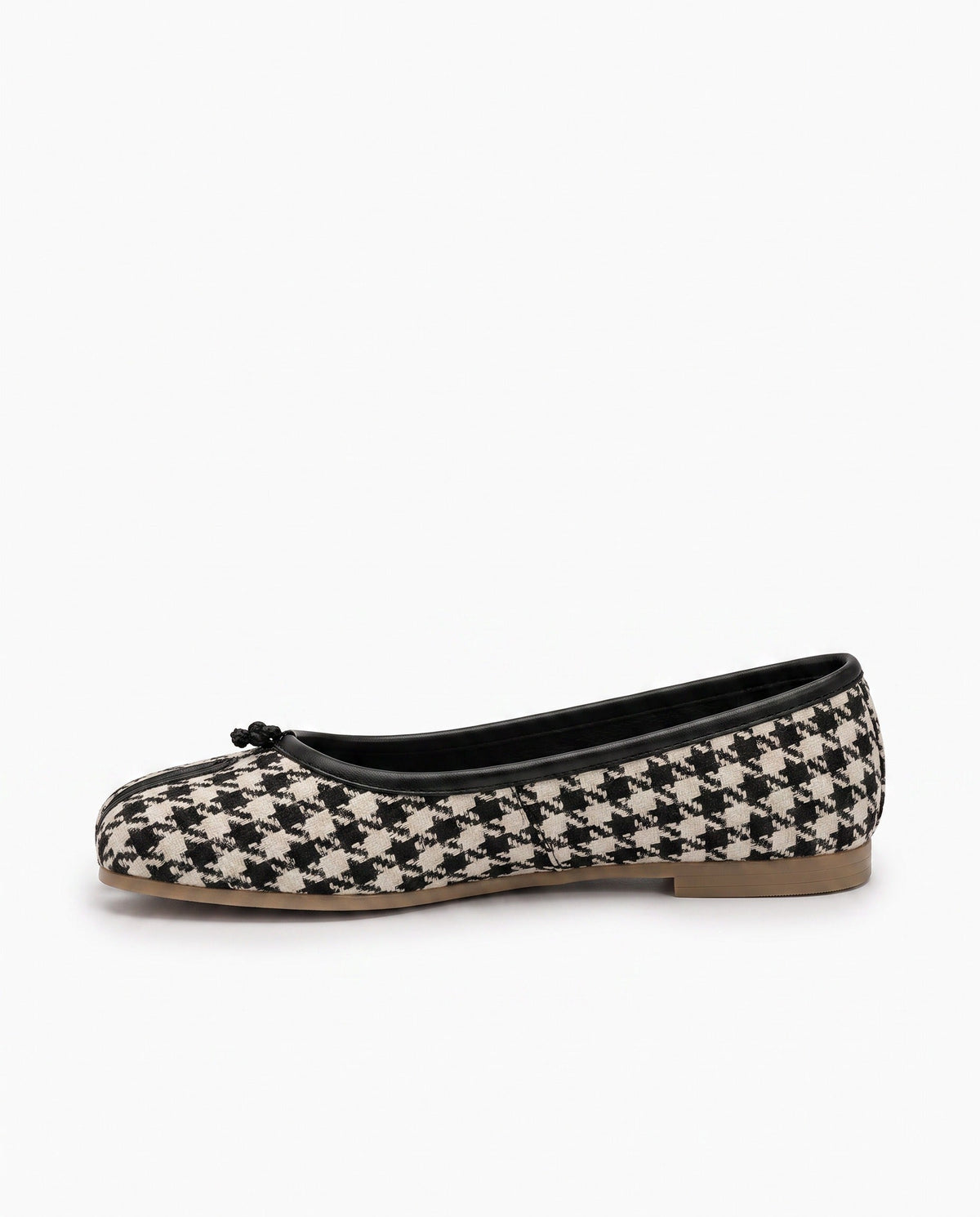 Ayame Tabi Ballet Flat in Houndstooth