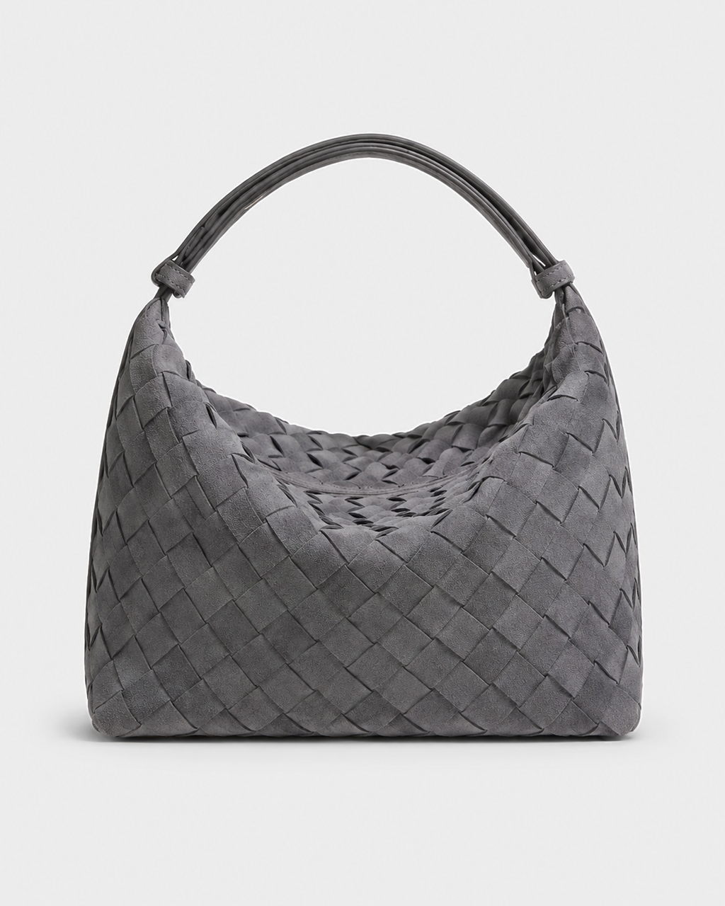 Kiyomi Woven Mini Hobo in Grey