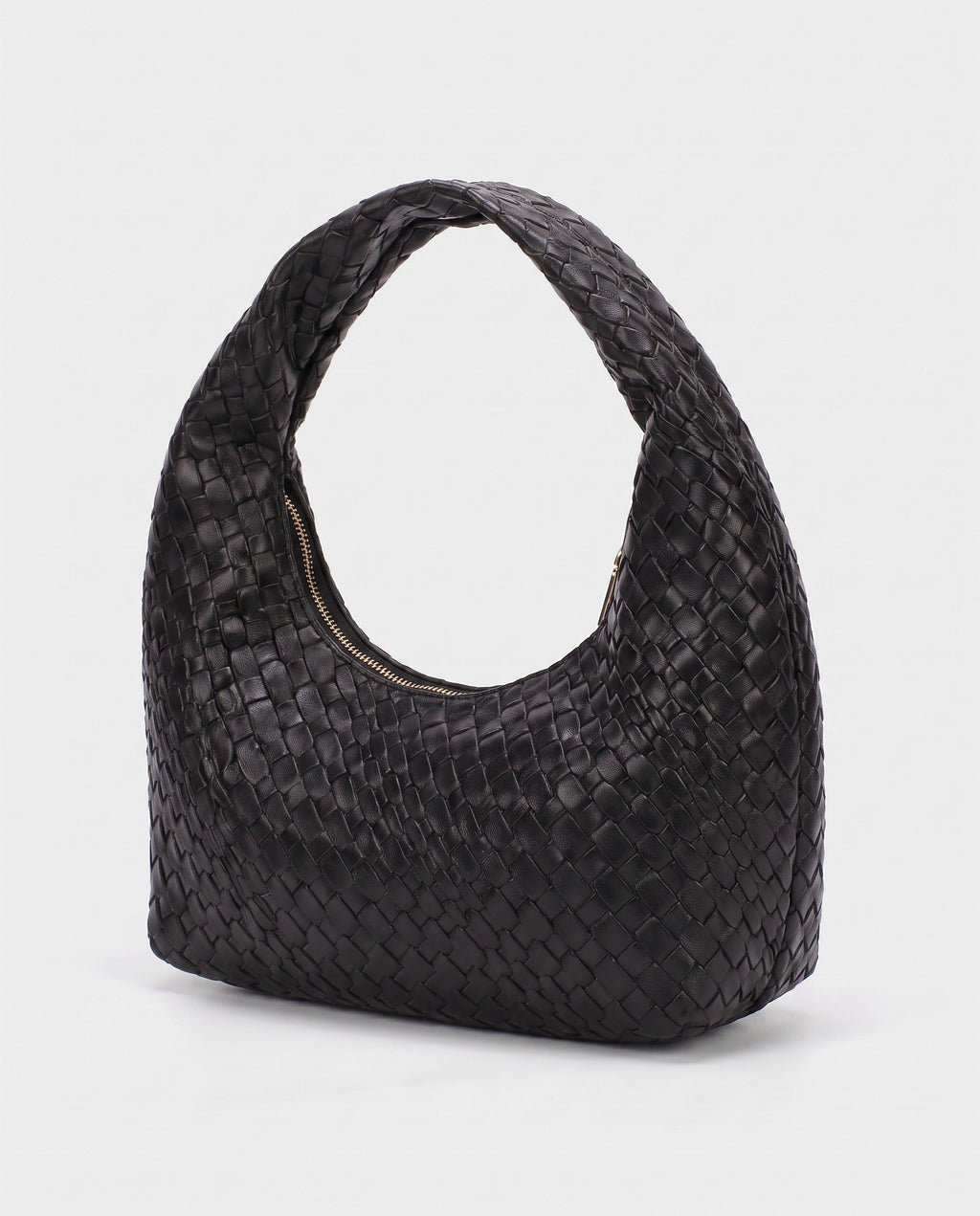 Miyu Woven Hobo in Black