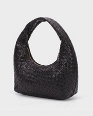 Miyu Woven Hobo in Black